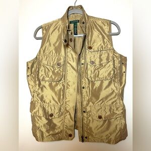 Ralph Lauren Gold Utility Vest